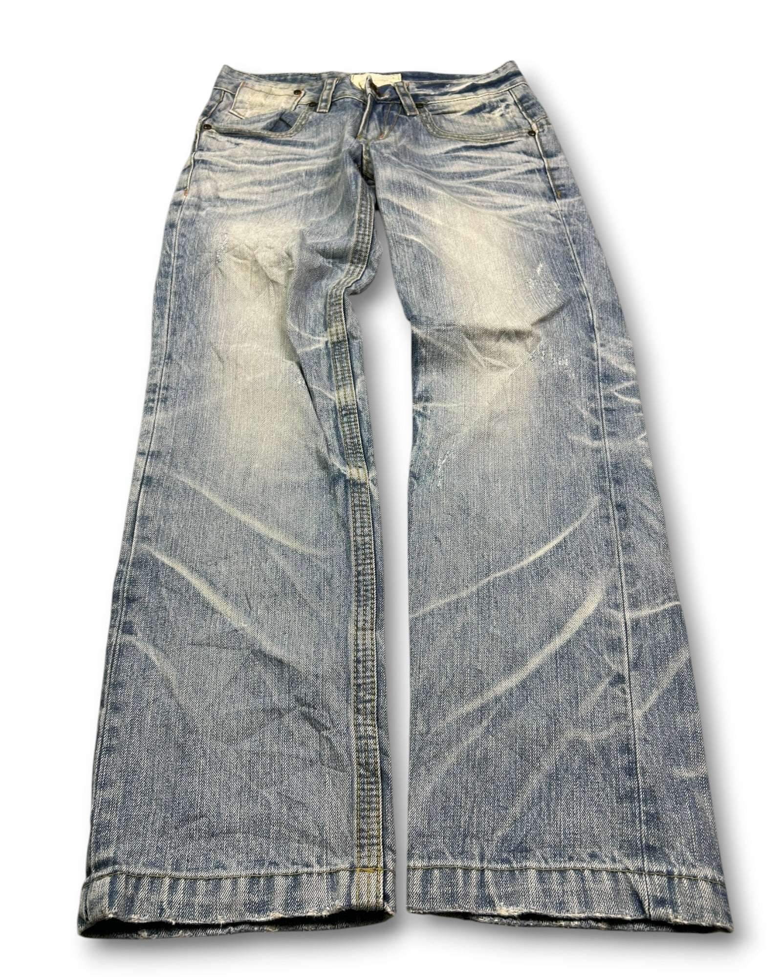 2000's Lolita Straight/Baggy Japanese Archive Jeans *very rare 30x28 (M)