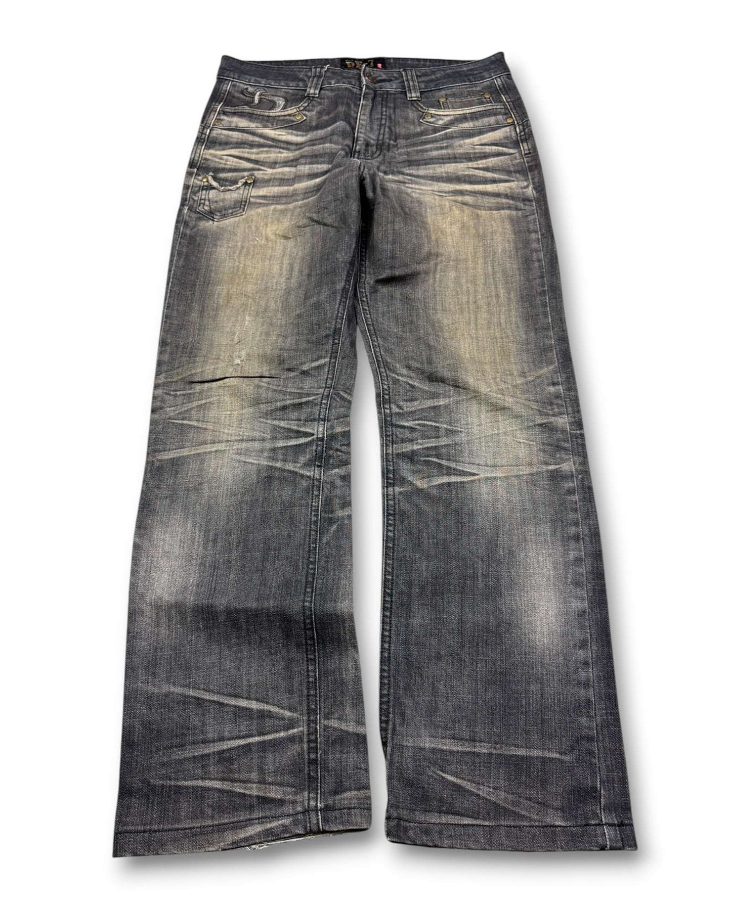 2000's Japanese Archive Straight/Baggy Jeans *very rare 30x30 (M)