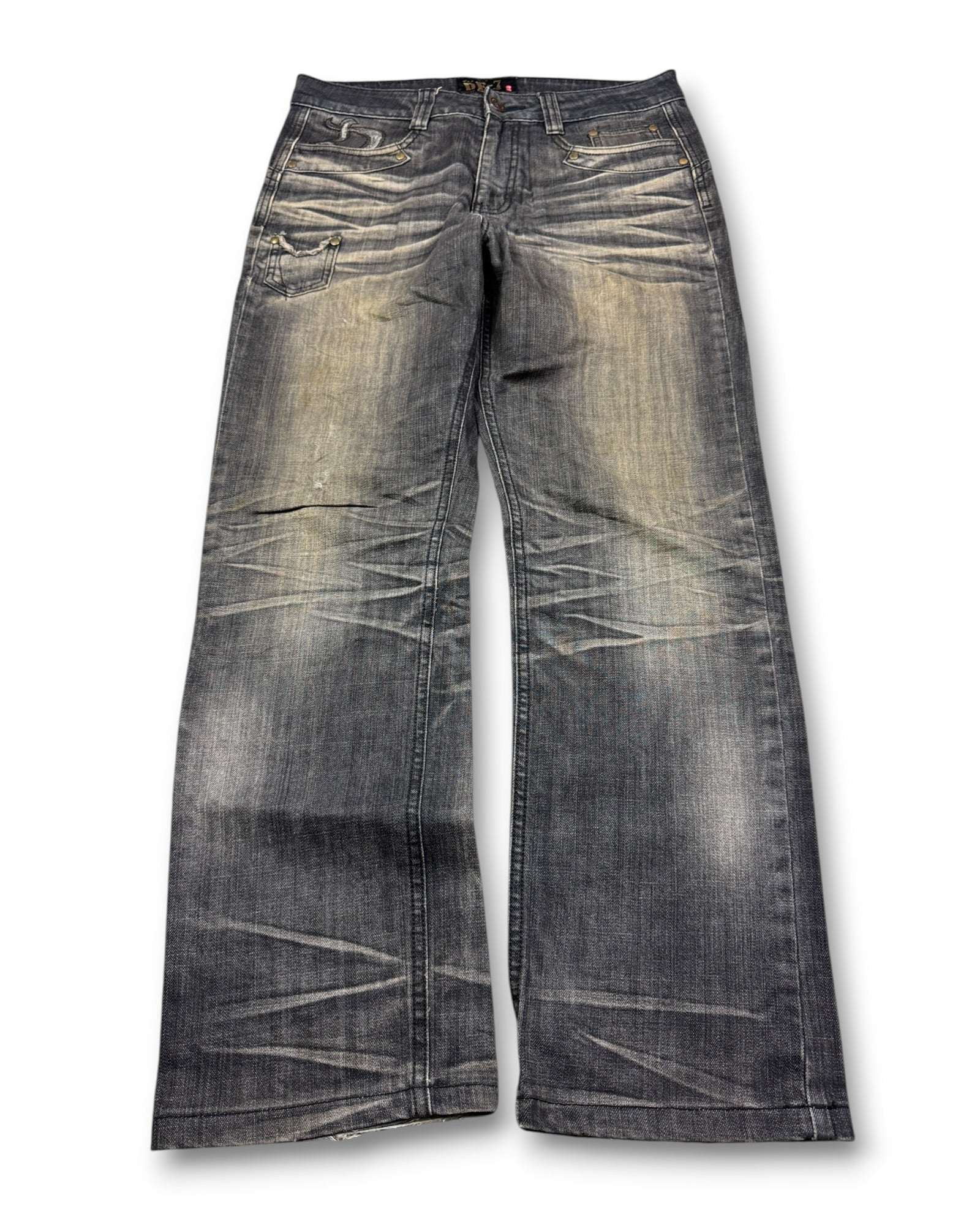 2000's Japanese Archive Straight/Baggy Jeans *very rare 30x30 (M)