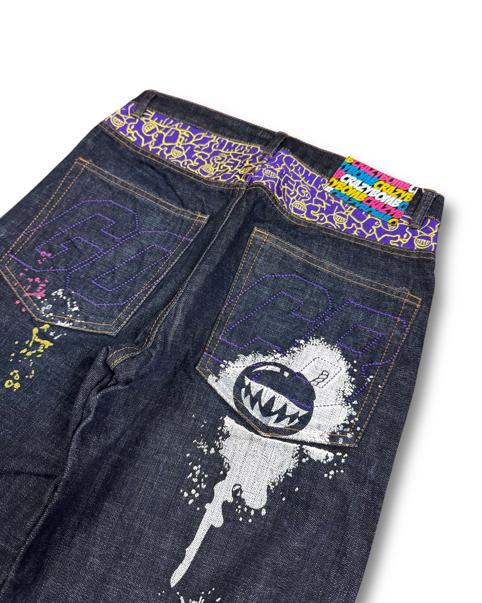 2000's Crazy Bomb Straight/Baggy Jeans *rare 30x32 (M)