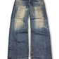 2000's V-blue Japanese Slim/Straight Jeans *rare 36x32 (XL)