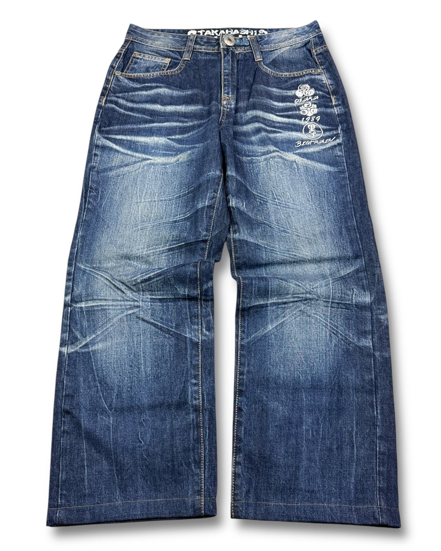 2000's Big Train Japanese Baggy Jeans *very rare 31x30 (M)