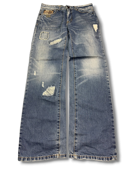 2000's Big Train Baggy Japanese Jeans *rare 32x34 (M)