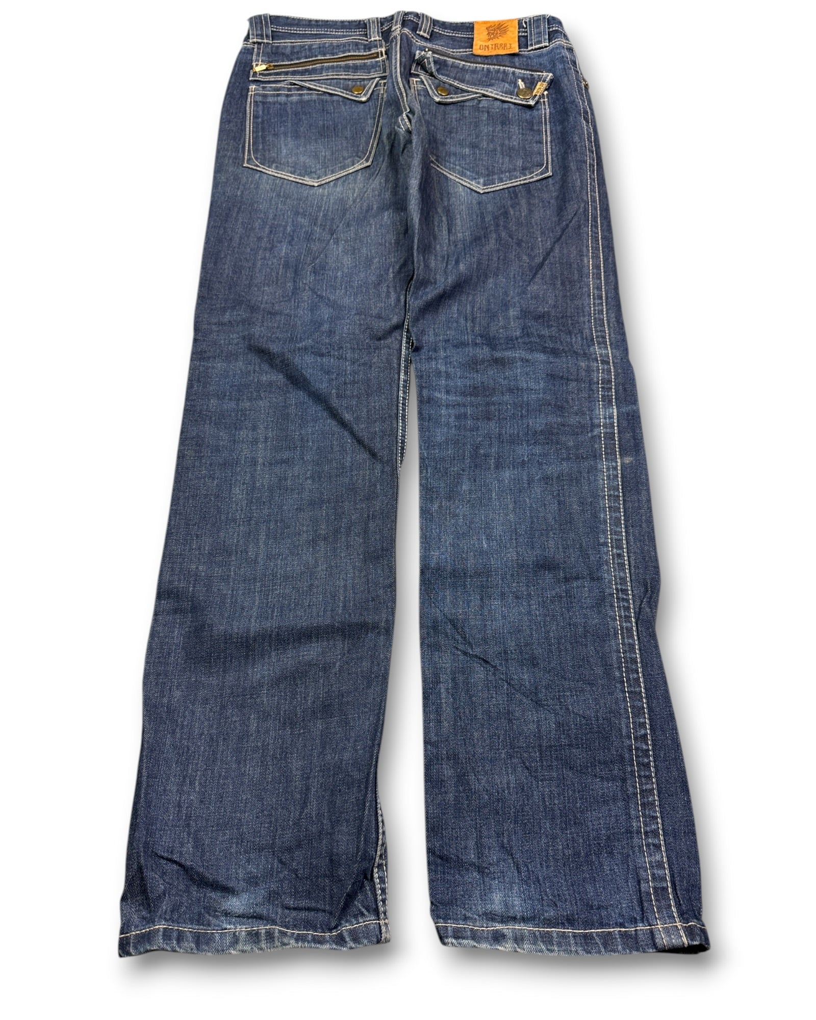 2000's Oniarai Straight/Baggy Japanese Jeans *rare 32x32 (M)