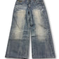 2000's Air Blue Baggy Japanese Jeans *very rare 34x28 (L)