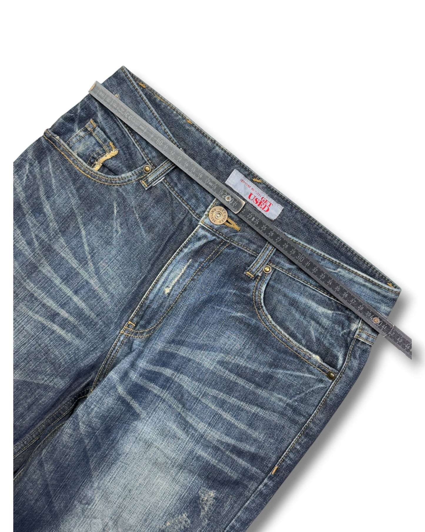 2000's Get Used Baggy Hip Hop Jeans *rare 30x30 (M)