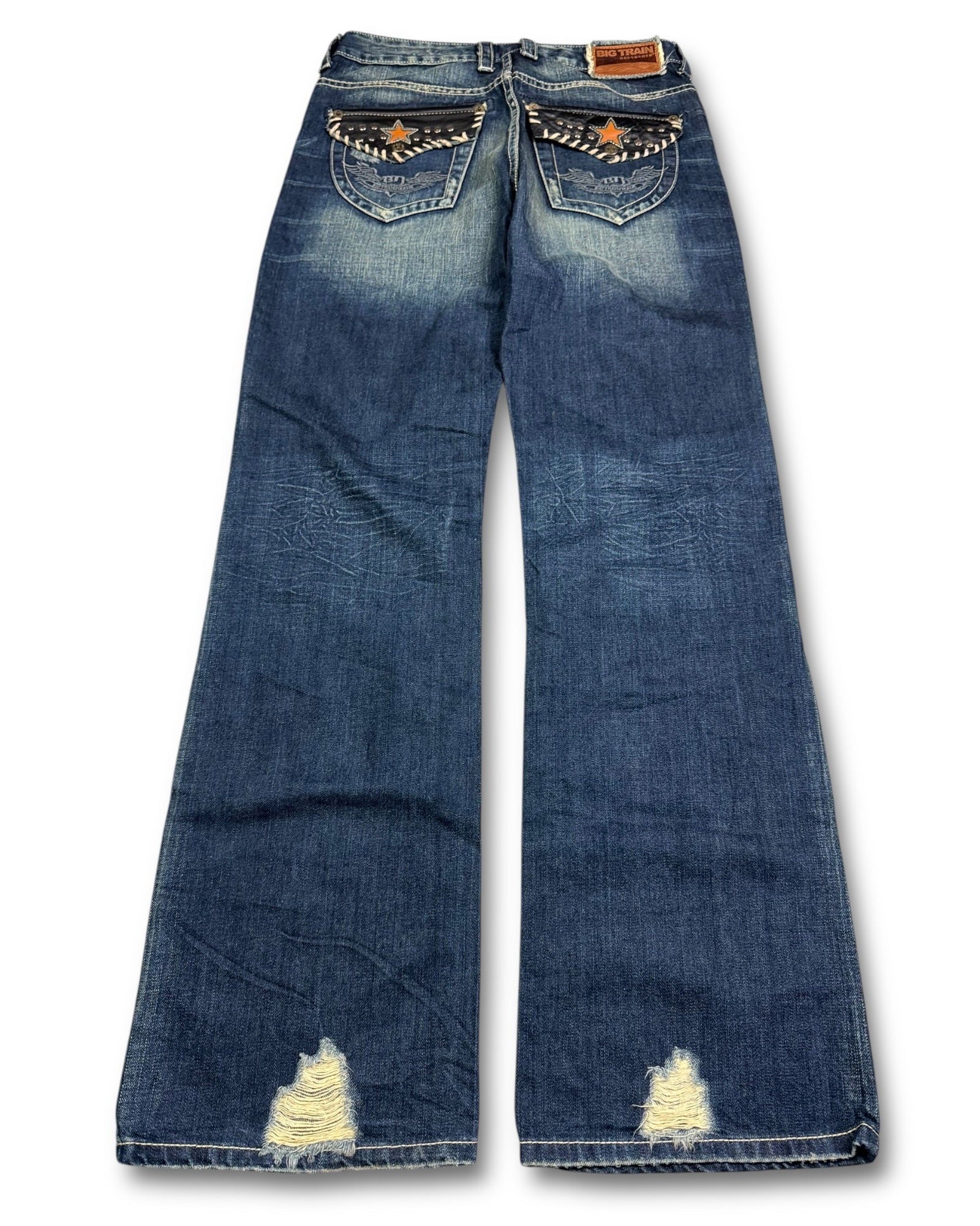 2000's Big Train Straight/Baggy Japanese Jeans *very rare 30x34 (M)