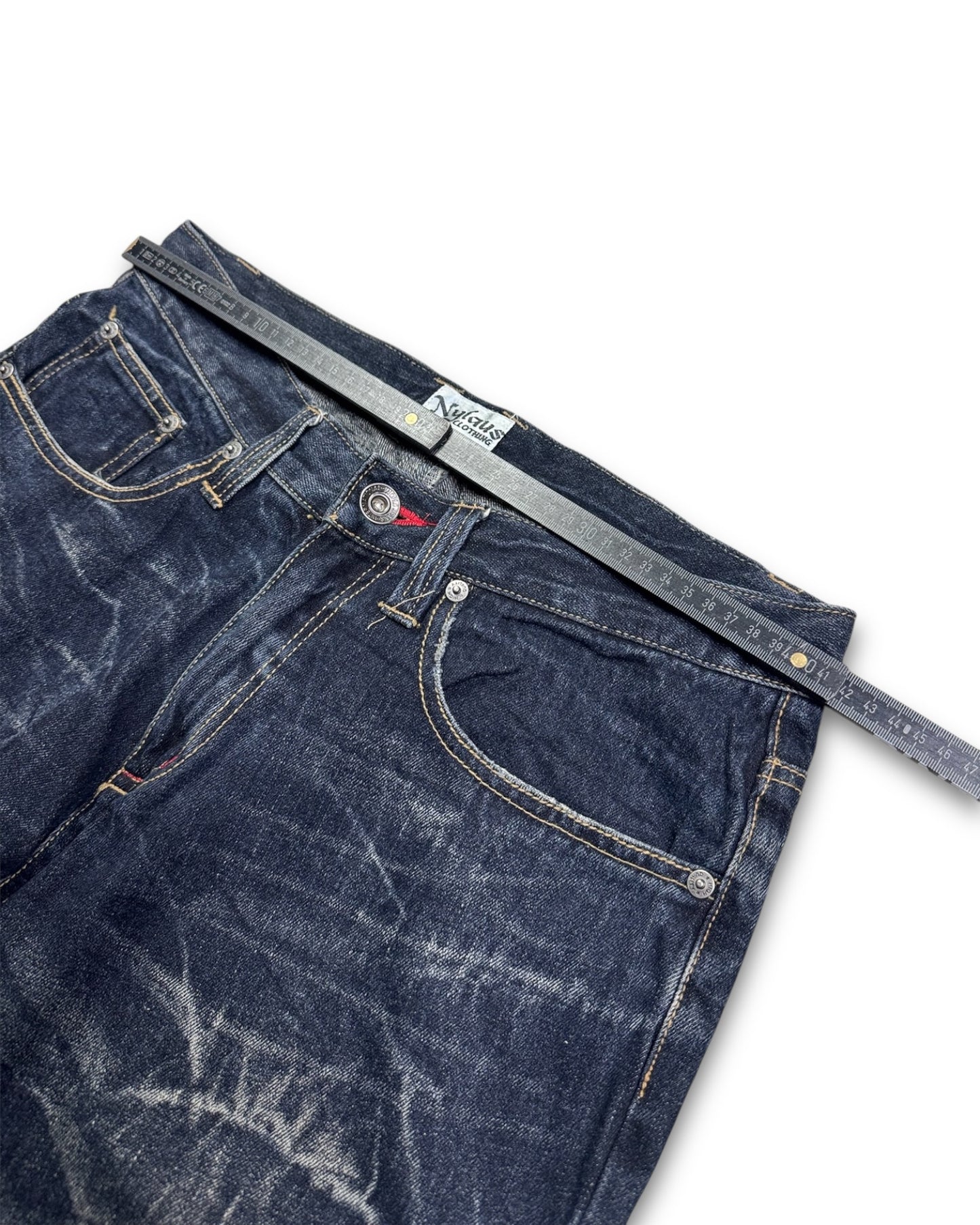 2000's Nylaus Straight/Baggy Japanese Jeans *rare 31x30 (M)