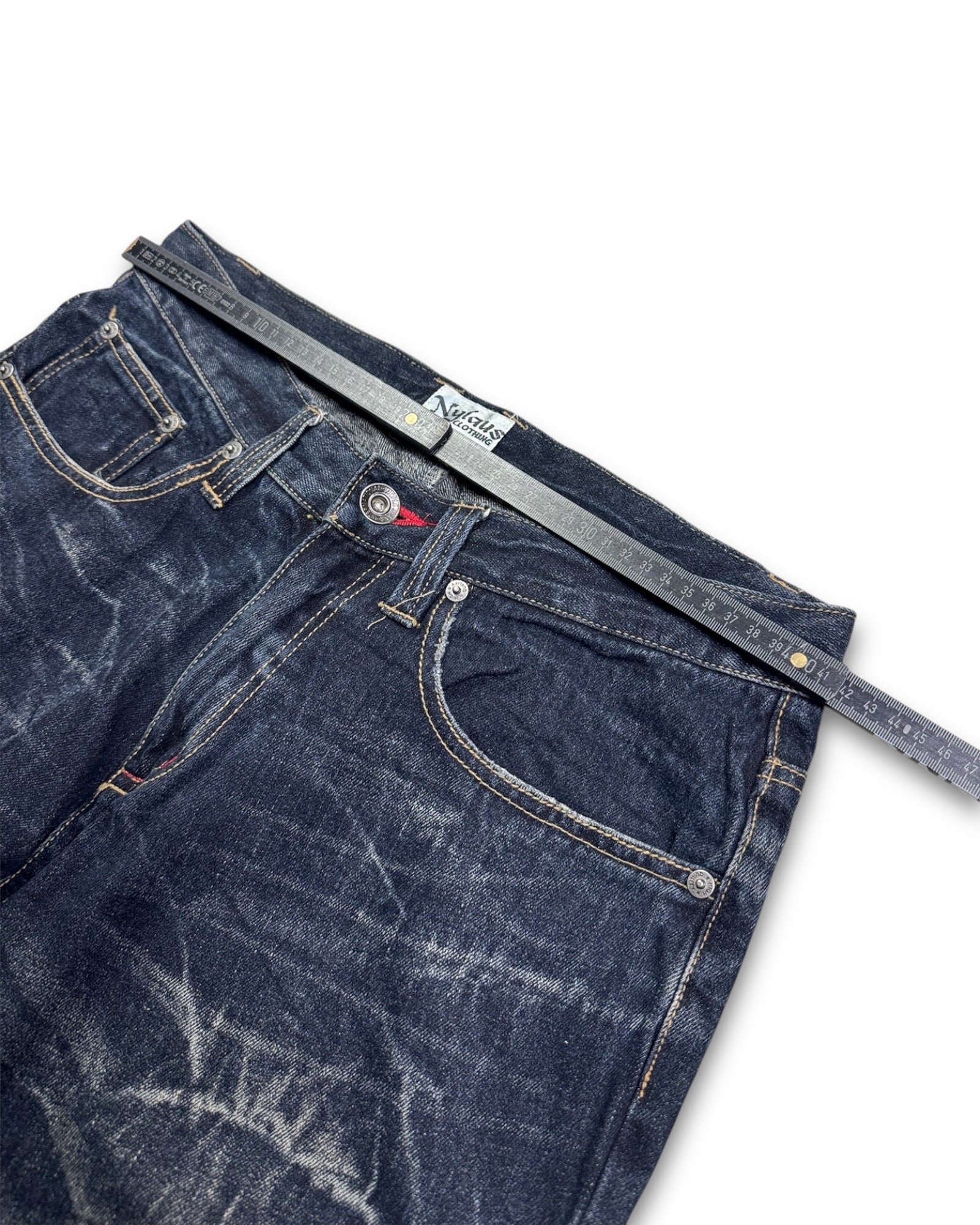 2000's Nylaus Straight/Baggy Japanese Jeans *rare 31x30 (M)