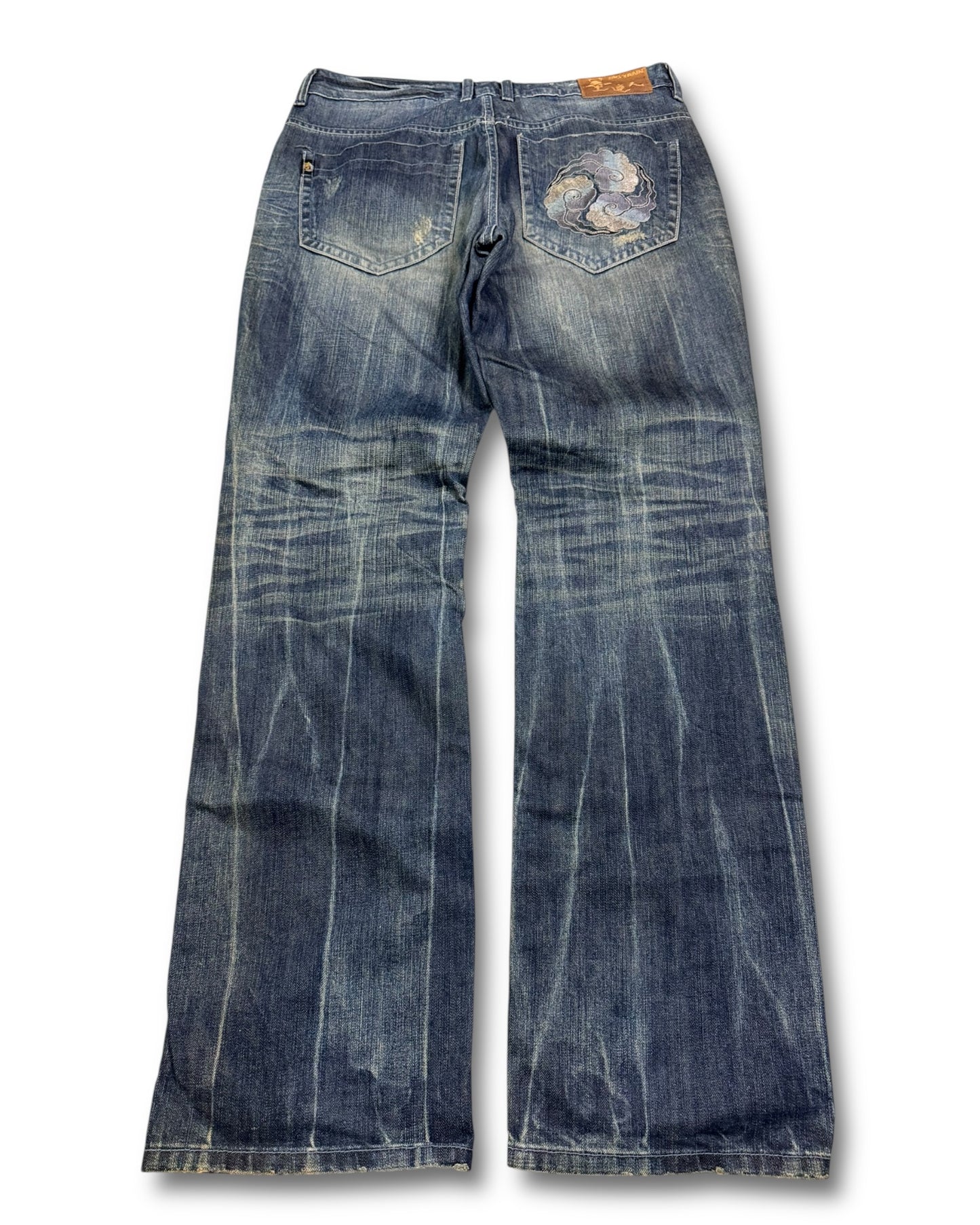 2000's Big Train Japanese Baggy Jeans *very rare 34x34 (L)