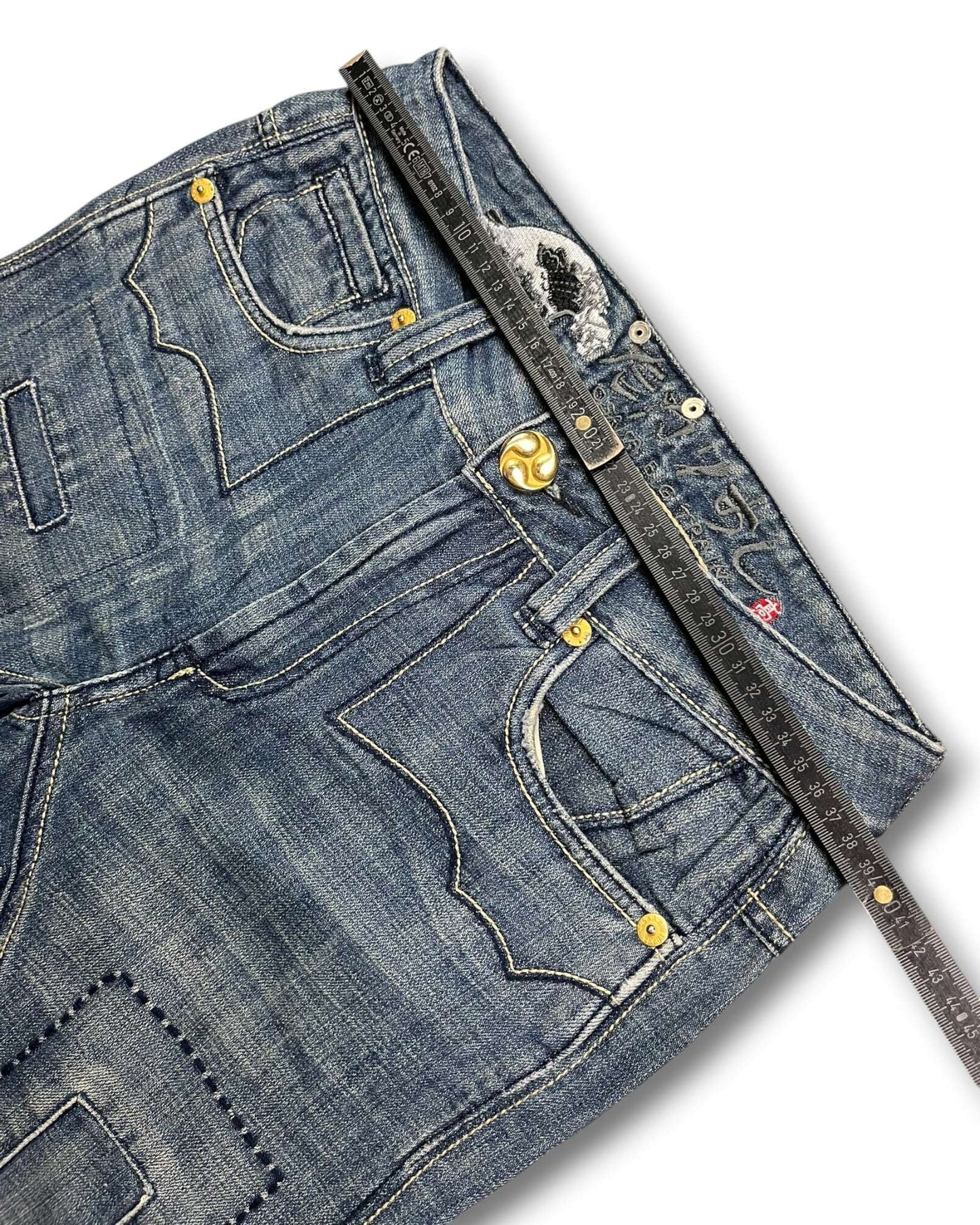 2000's Big Train Straight Japanese Jeans Women's *rare 30x32 (M)