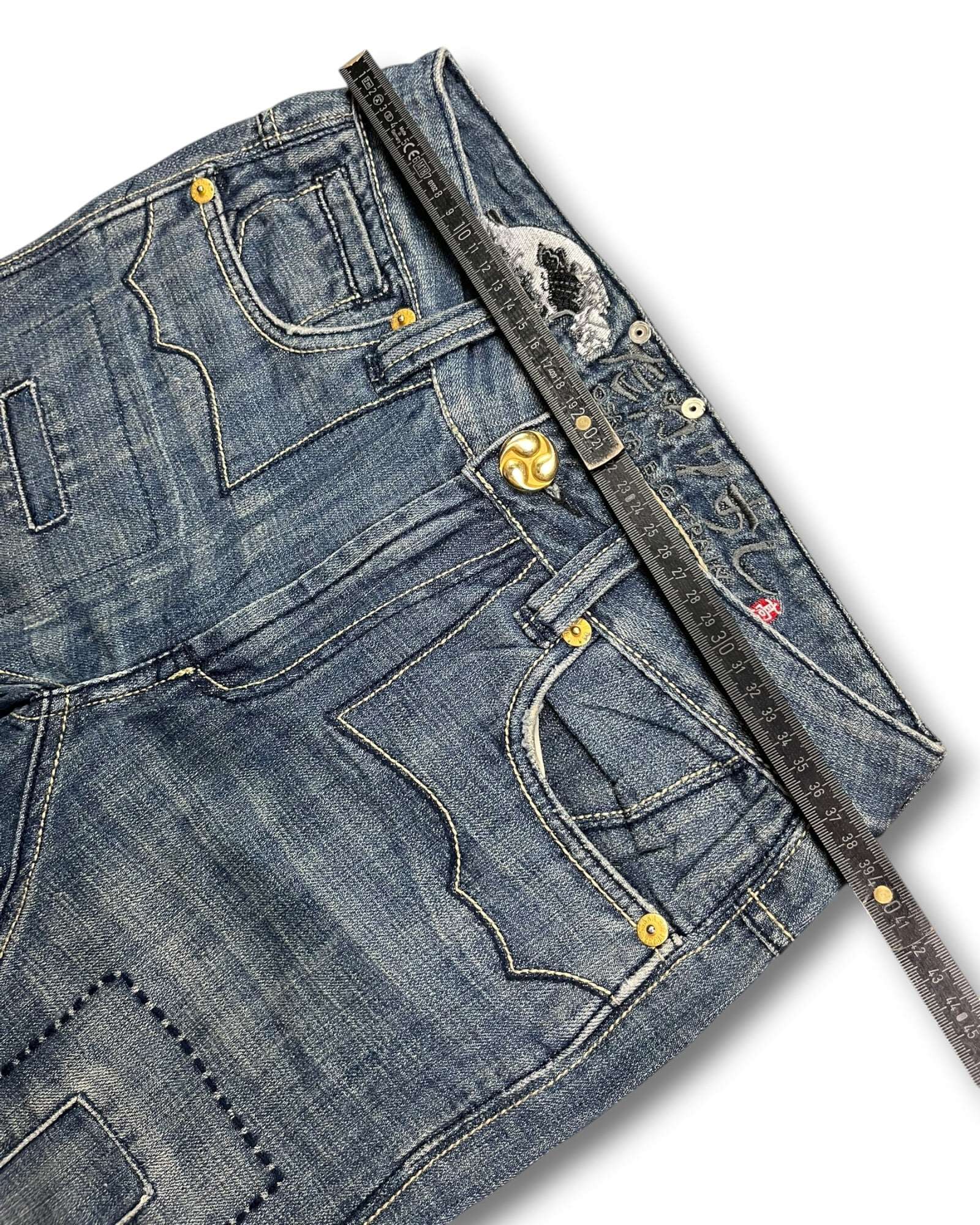 2000's Big Train Straight Japanese Jeans Women's *rare 30x32 (M)