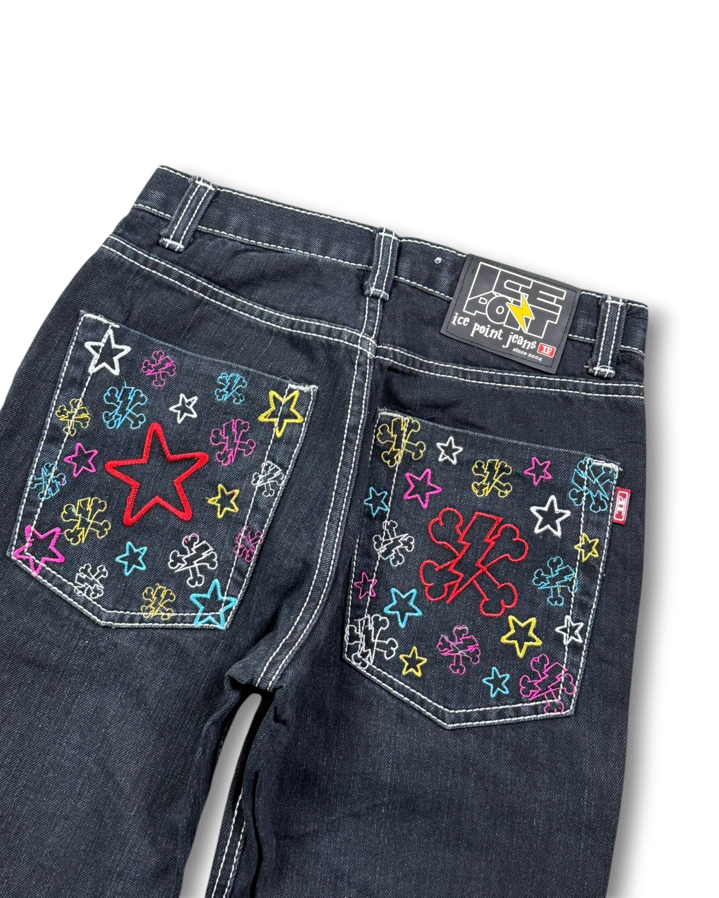 2000's Ice Point Straight/Baggy Jeans Women's *rare 26x30 (XS)