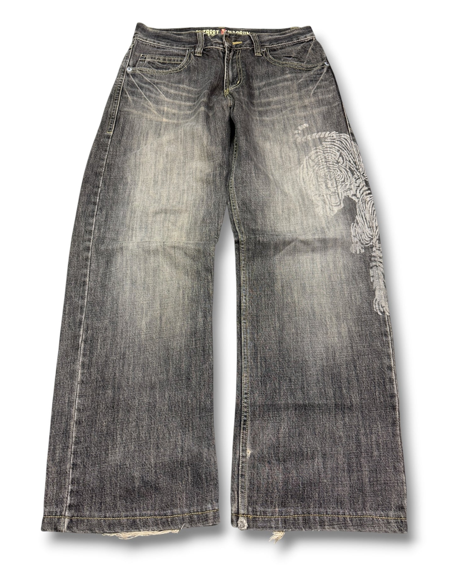 2000's Oniarai Japanese Baggy Jeans *rare 32x30 (M)