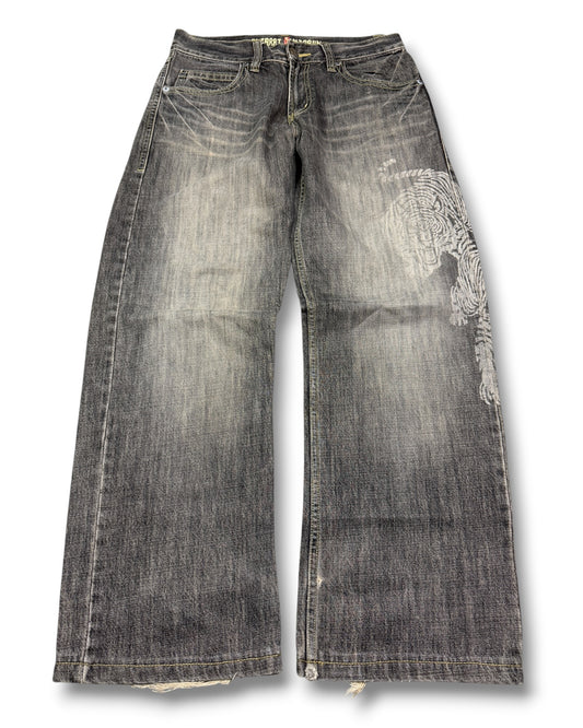 2000's Oniarai Japanese Baggy Jeans *rare 32x30 (M)