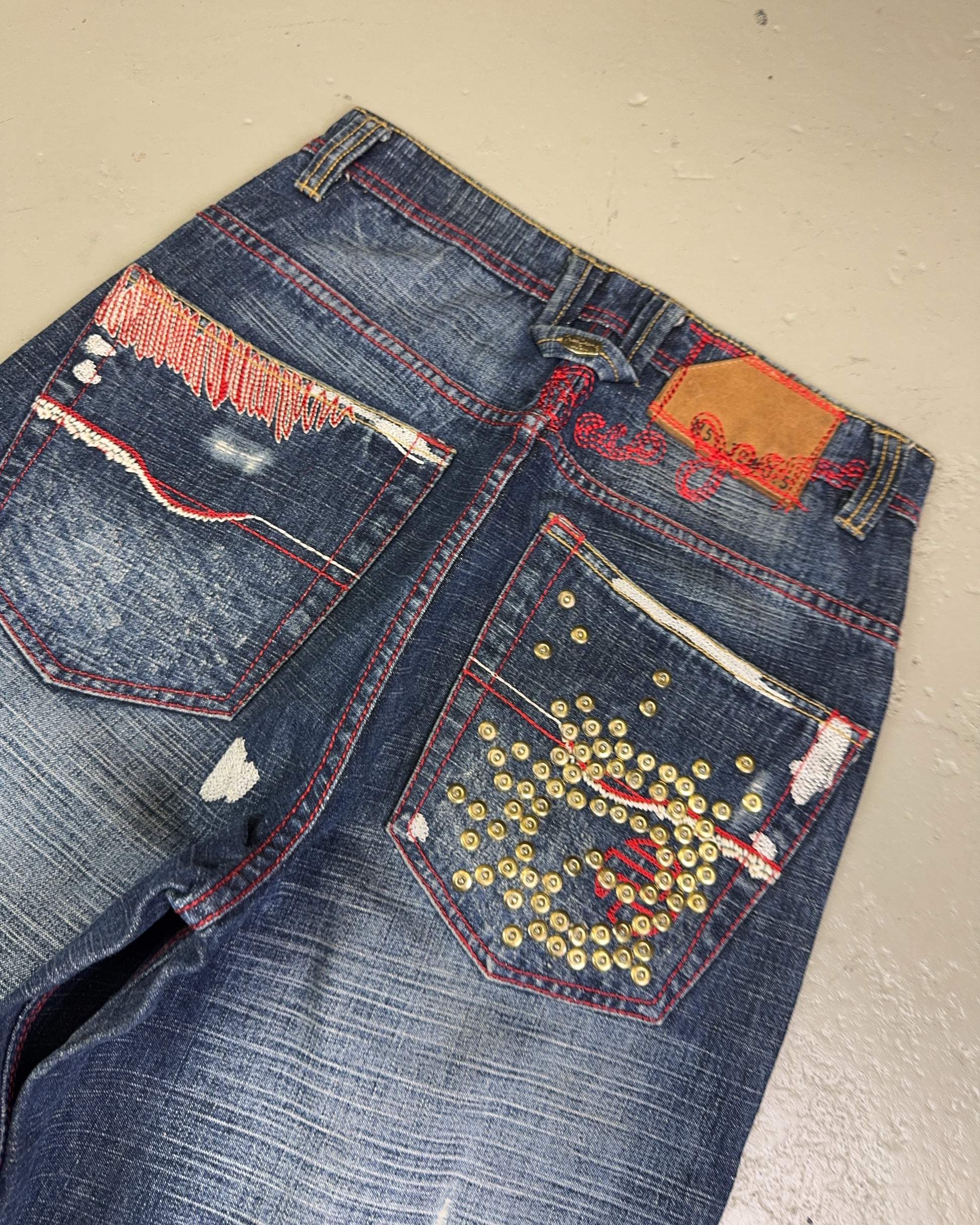 2000's Lepaco Hip Hop Baggy Jeans *very rare 28x32 (S)