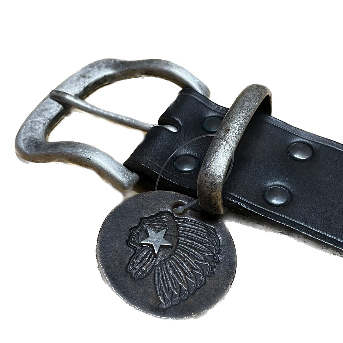 Acoma Ledergürtel handmade (gr.75) - Lennys Vintage