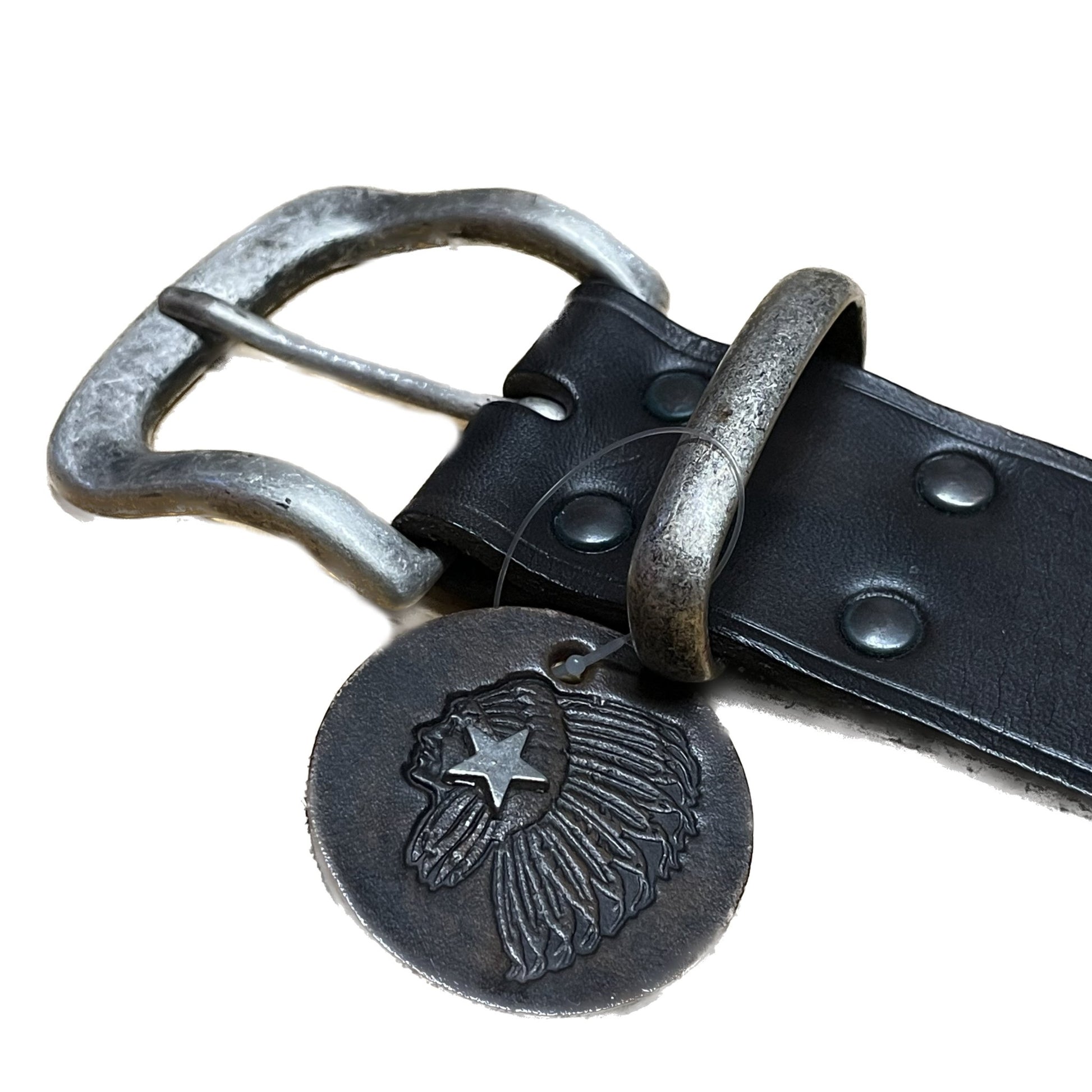 Acoma Ledergürtel handmade (gr.75) - Lennys Vintage