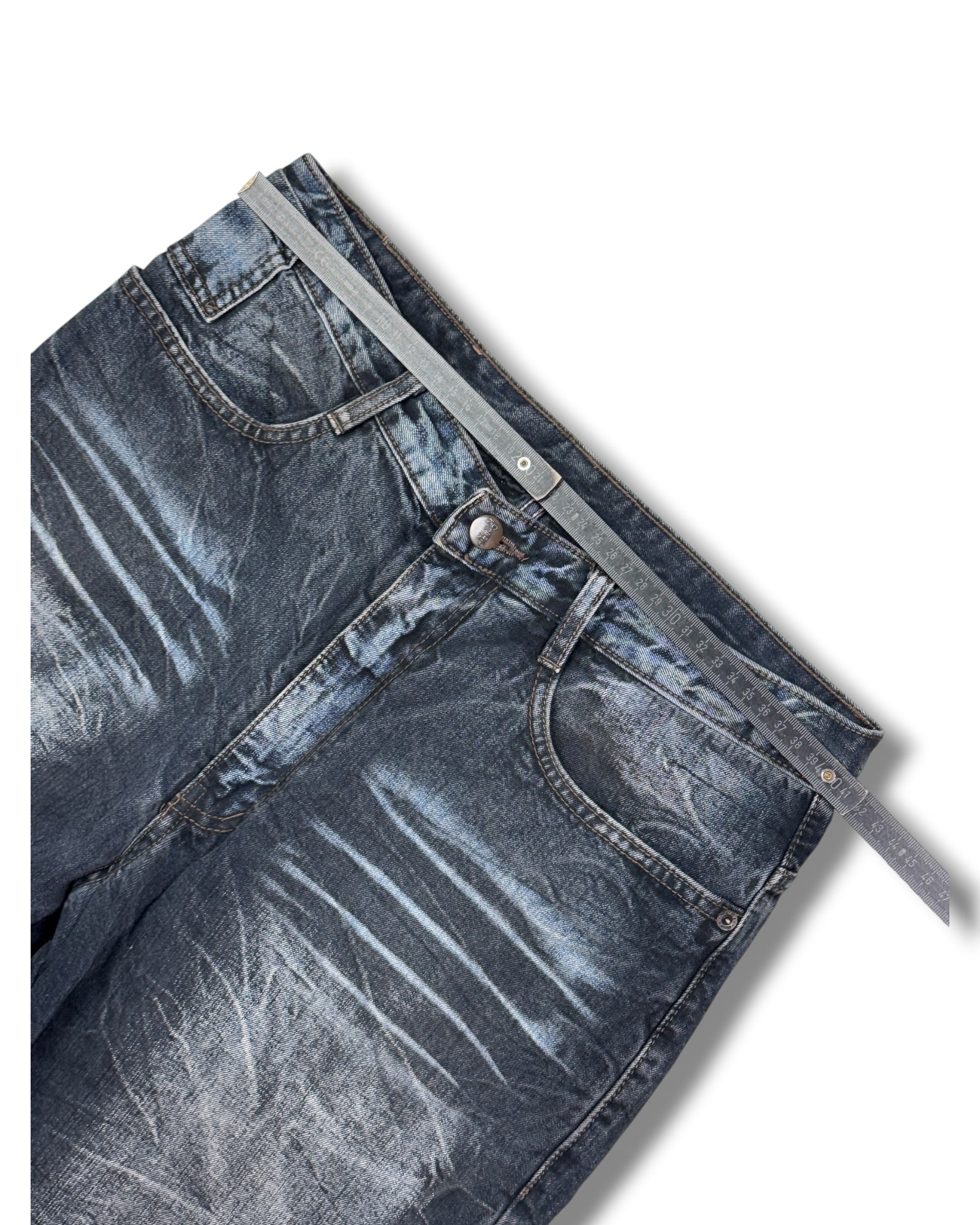 2000's Wave Japanese Baggy Jeans *rare 30x32 (M)