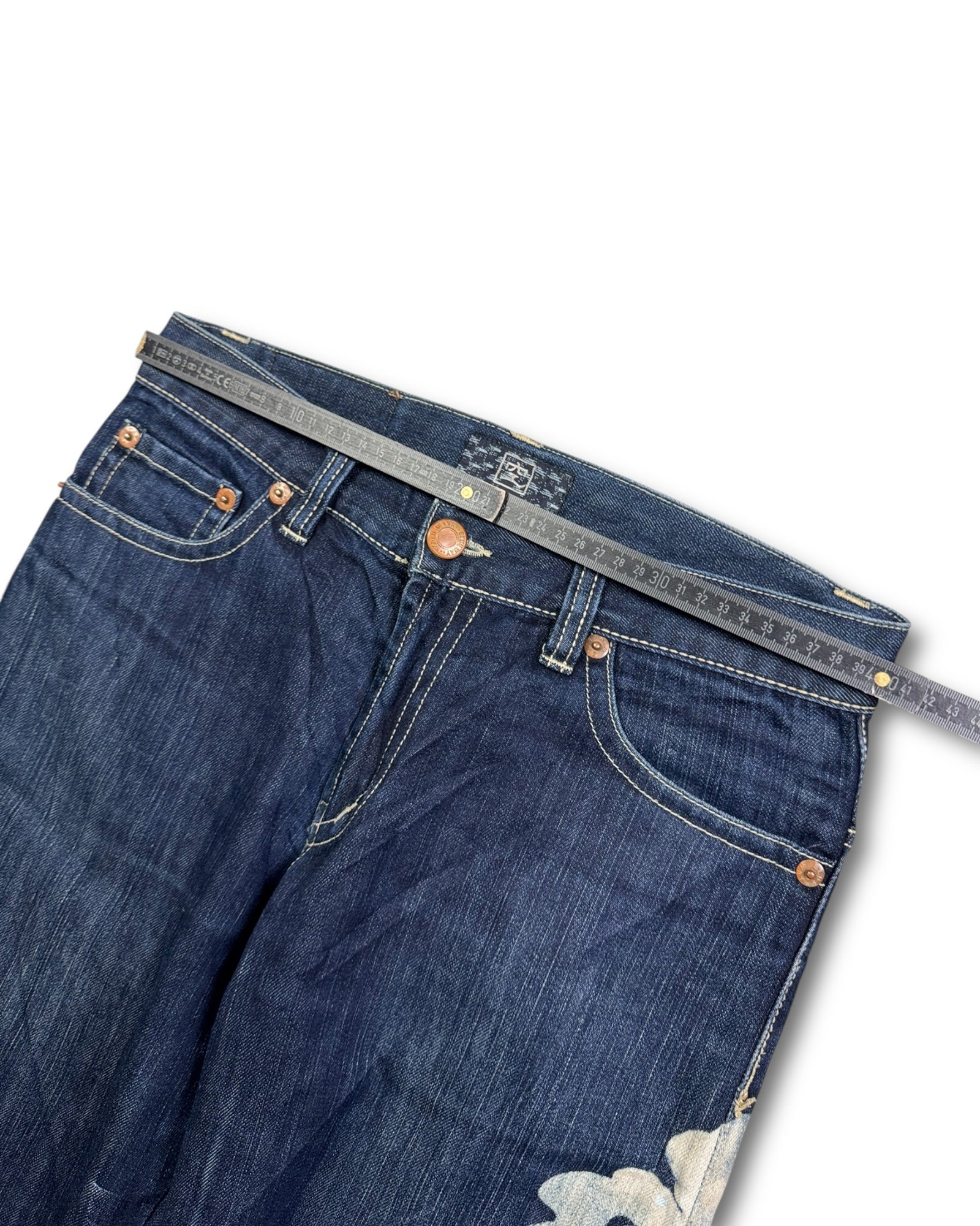 2000's Blue Way Japanese Baggy Jeans *very rare 30x30 (M)