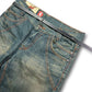 2000's Korean Archive Baggy/Bootcut Jeans *very rare 32x30 (M)
