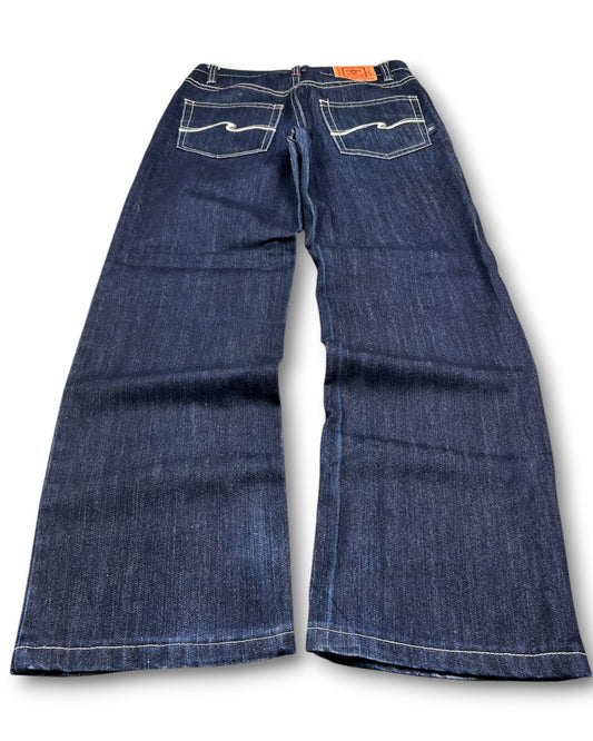 2000's Blue Way Jeans Baggy Japanese Jeans *rare 30x32 (M)