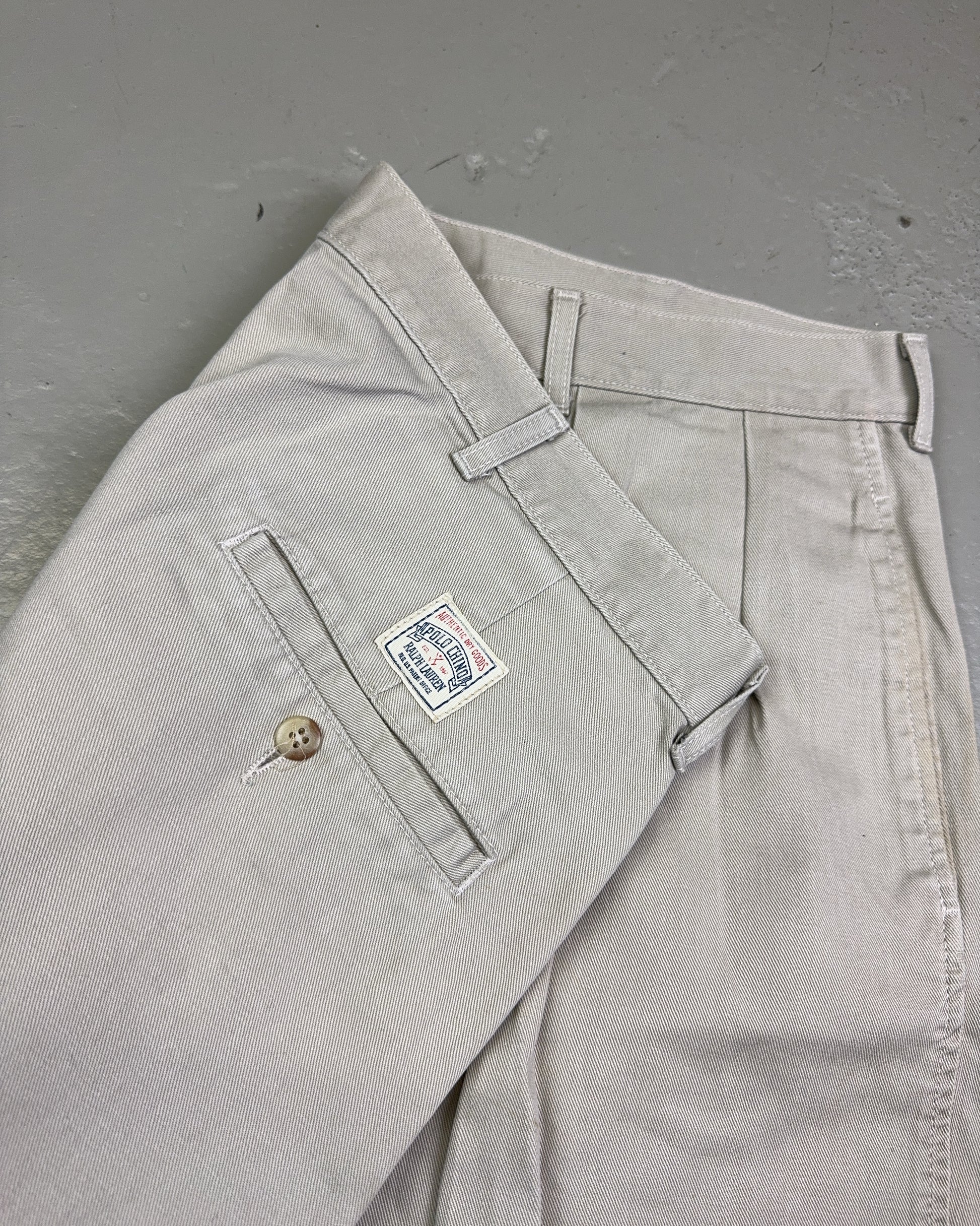 1990's Polo Ralph Lauren Chino Shorts made in USA *very rare (XL)