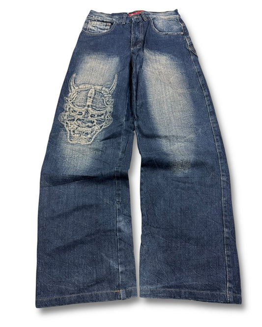 2000's Seng Yue Han Baggy Japanese Oni Jeans *rare 28x30 (S)