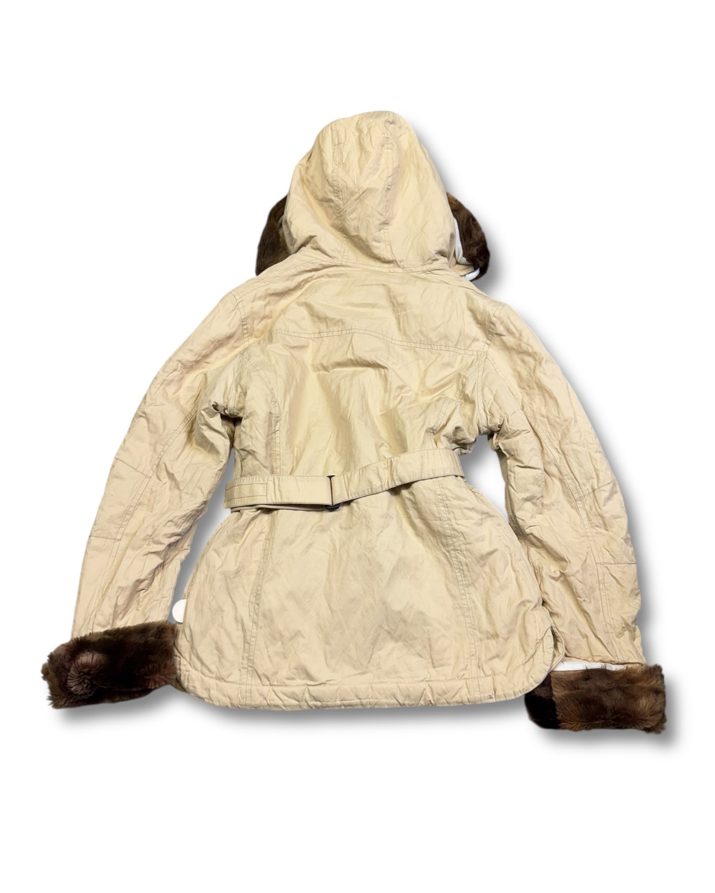 2000's Ellesse Faux Fur Jacket Women's *very rare (M)