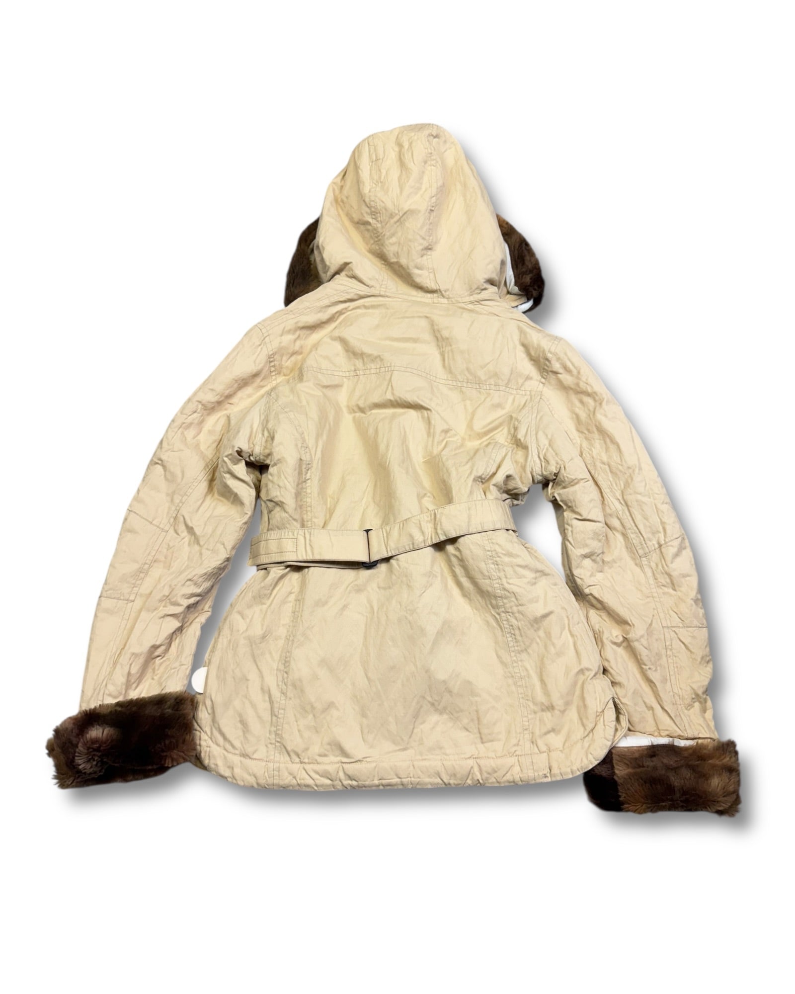 2000's Ellesse Faux Fur Jacket Women's *very rare (M)