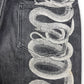 2000's Straight/Baggy Snake Design Jeans *rare 30x28 (M)