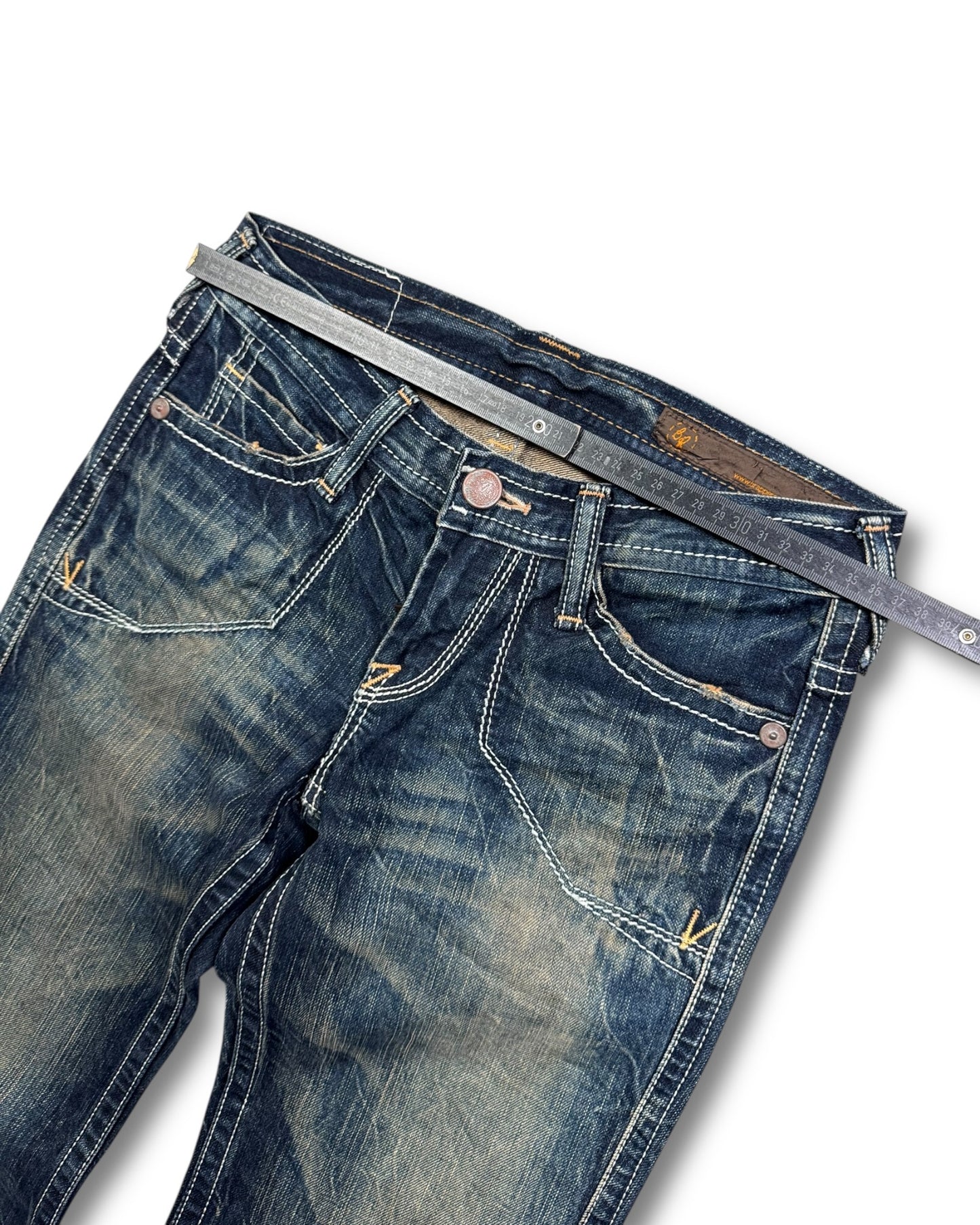 2000's Brappers Low Waist/Flared Japanese Archive Jeans Women's *very rare 26x28 (XS)