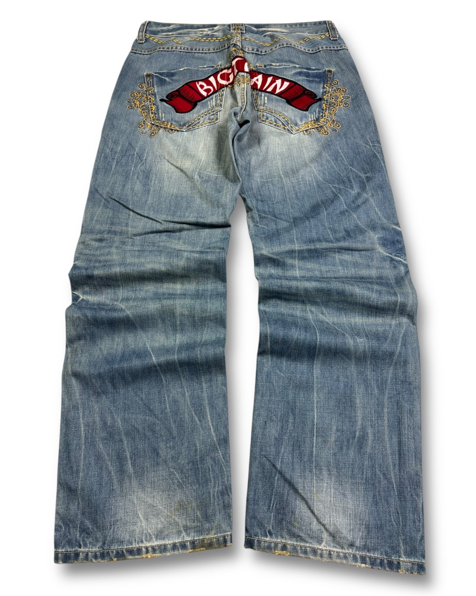2000's Big Train Baggy Japanese Archive Jeans *very rare 36x34 (XL)