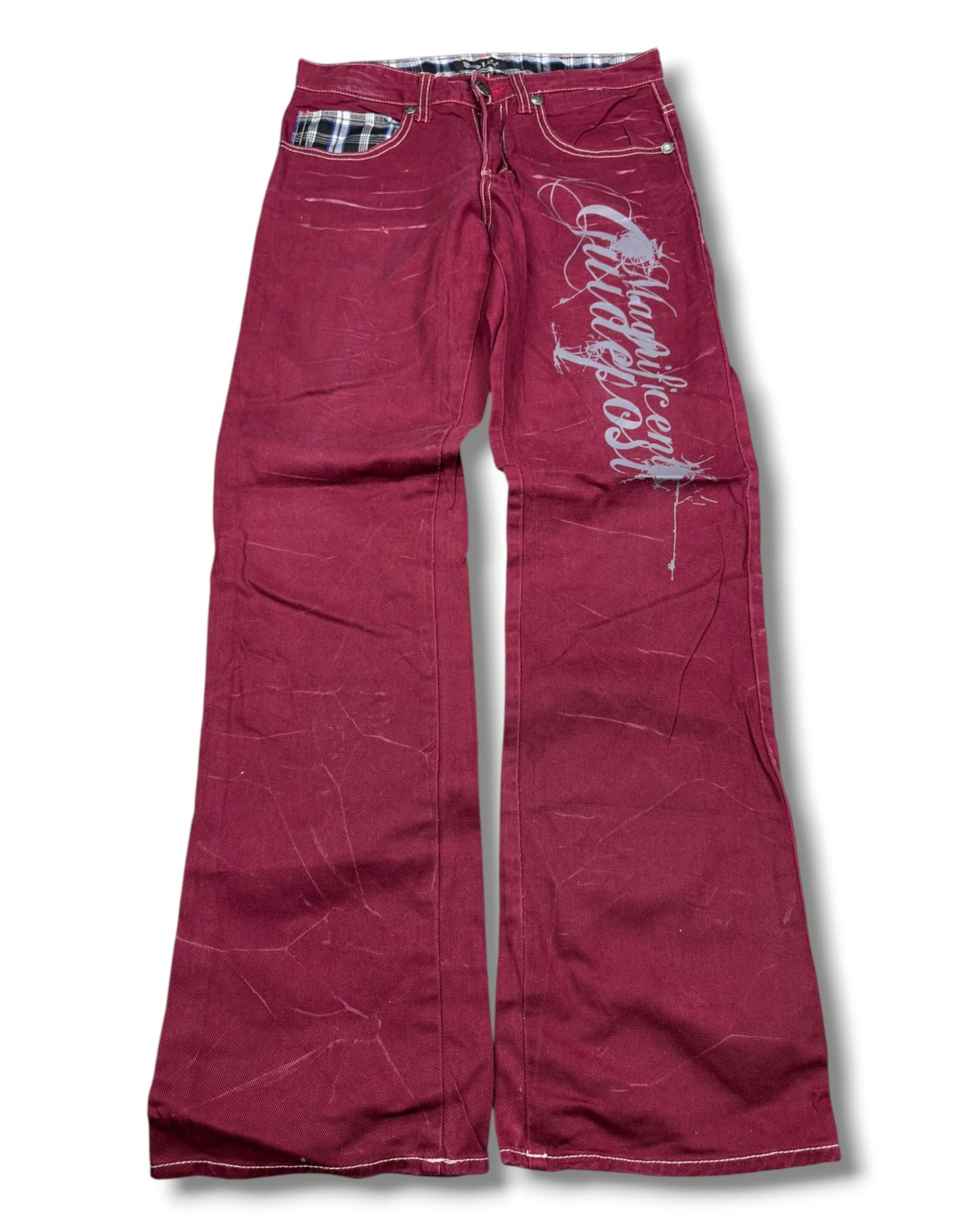 2000's Wild Life Hip-hop Straight/Baggy Jeans *rare 30x30 (M)