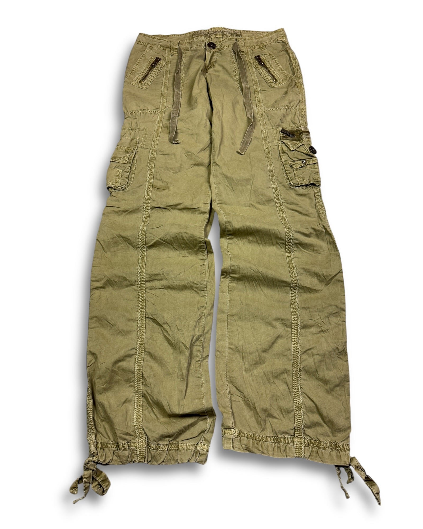 2000's Abercrombie & Fitch Baggy Pants Women's *very rare 30x30 (M)