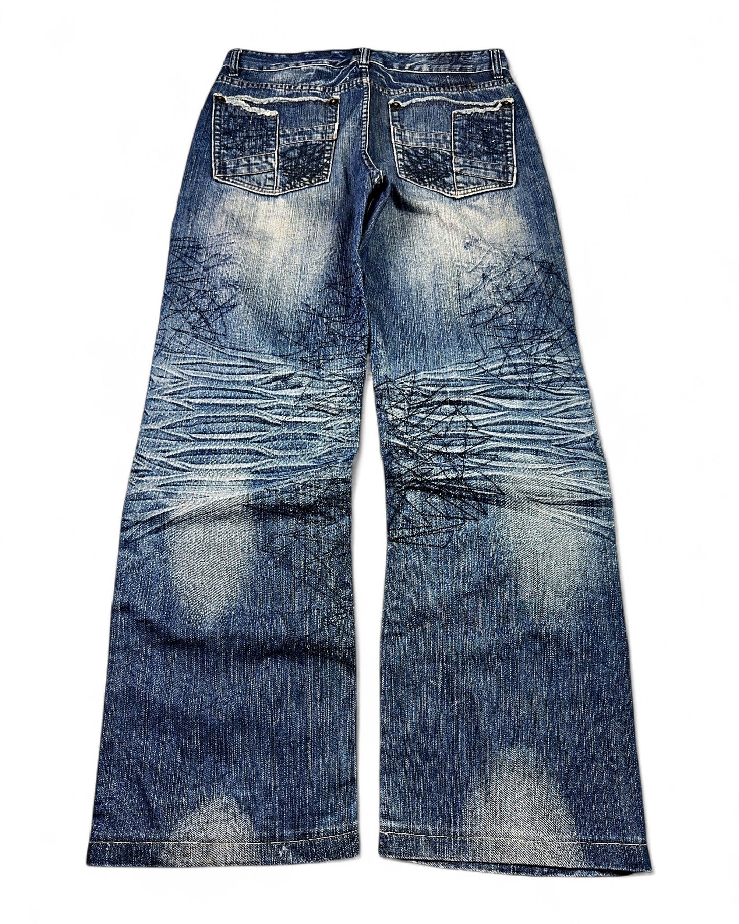 2000's Stockton Japanese Straight/Baggy Jeans *very rare 32x32 (M)