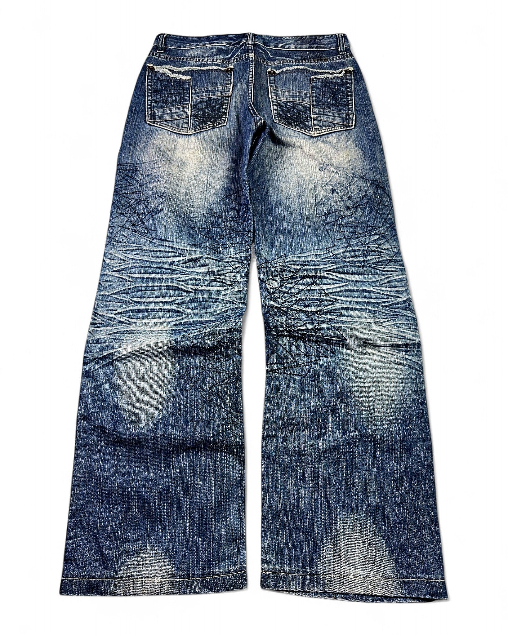 2000's Stockton Japanese Straight/Baggy Jeans *very rare 32x32 (M)