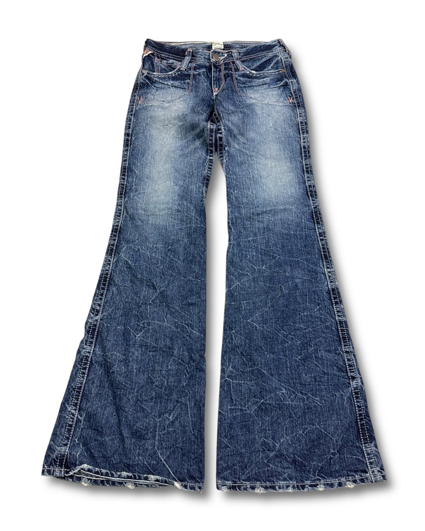 2000's Brappers Japanese Archive Low Waist/Flared Jeans Women's *very rare 29x30 (S)