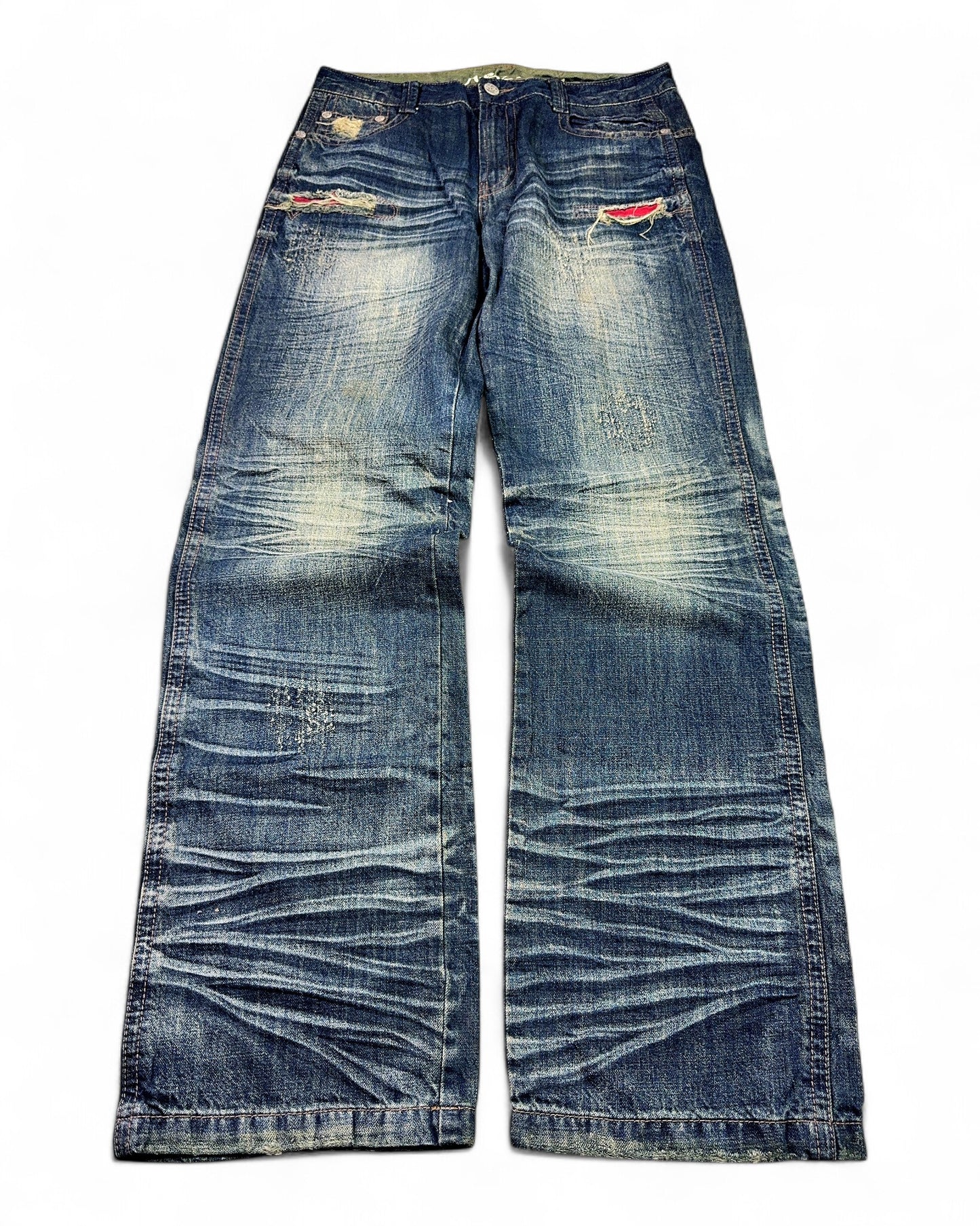 2000's New Sail Japanese Archive Baggy Jeans *very rare 32x34 (M)