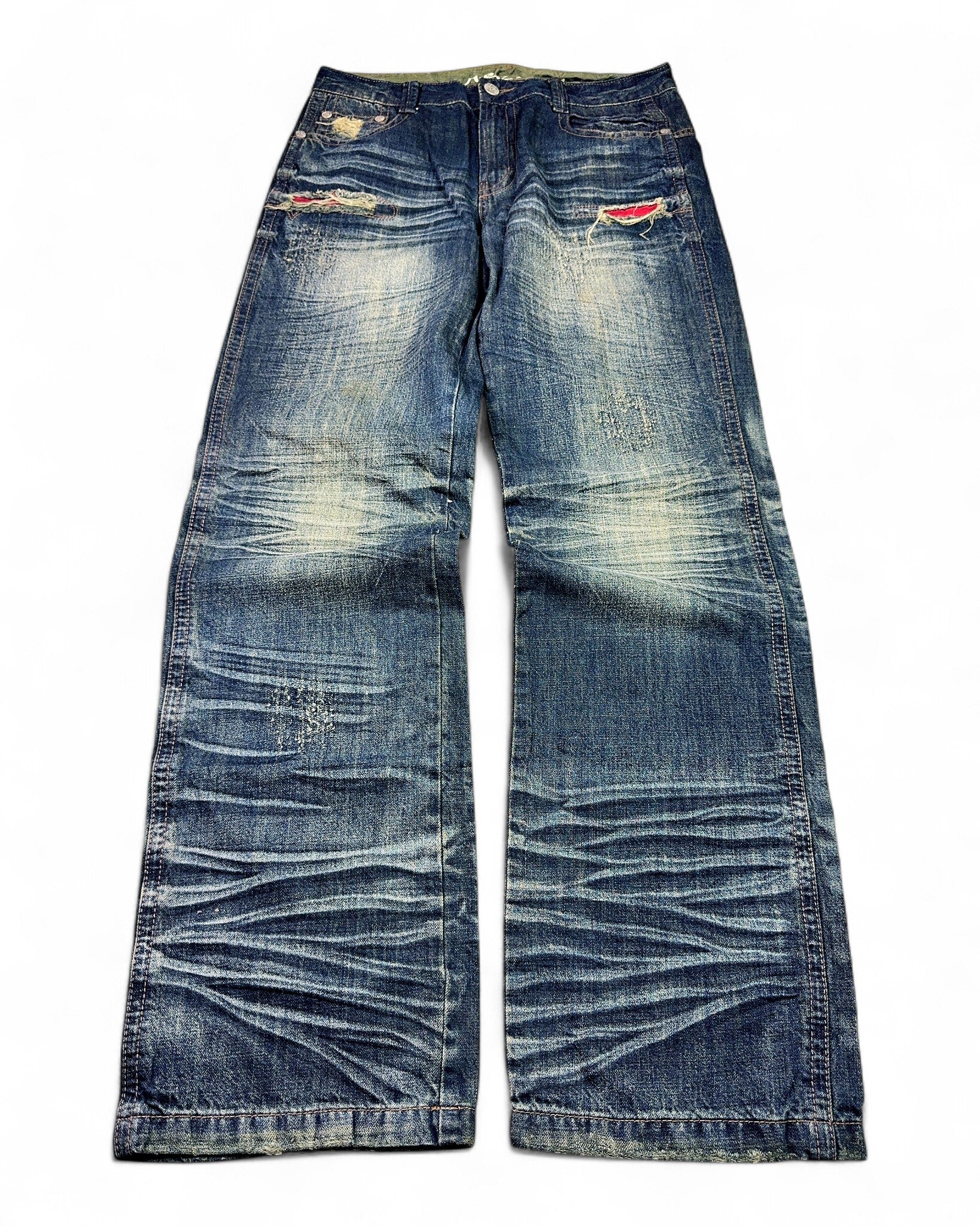 2000's New Sail Japanese Archive Baggy Jeans *very rare 32x34 (M)