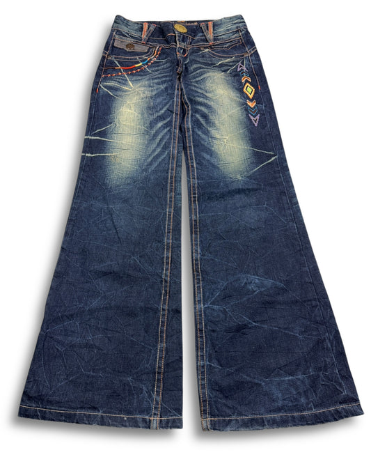 2000's Riobera Low Waist/Bootcut Japanese Archive Jeans Women's *very rare 28x30 (S)