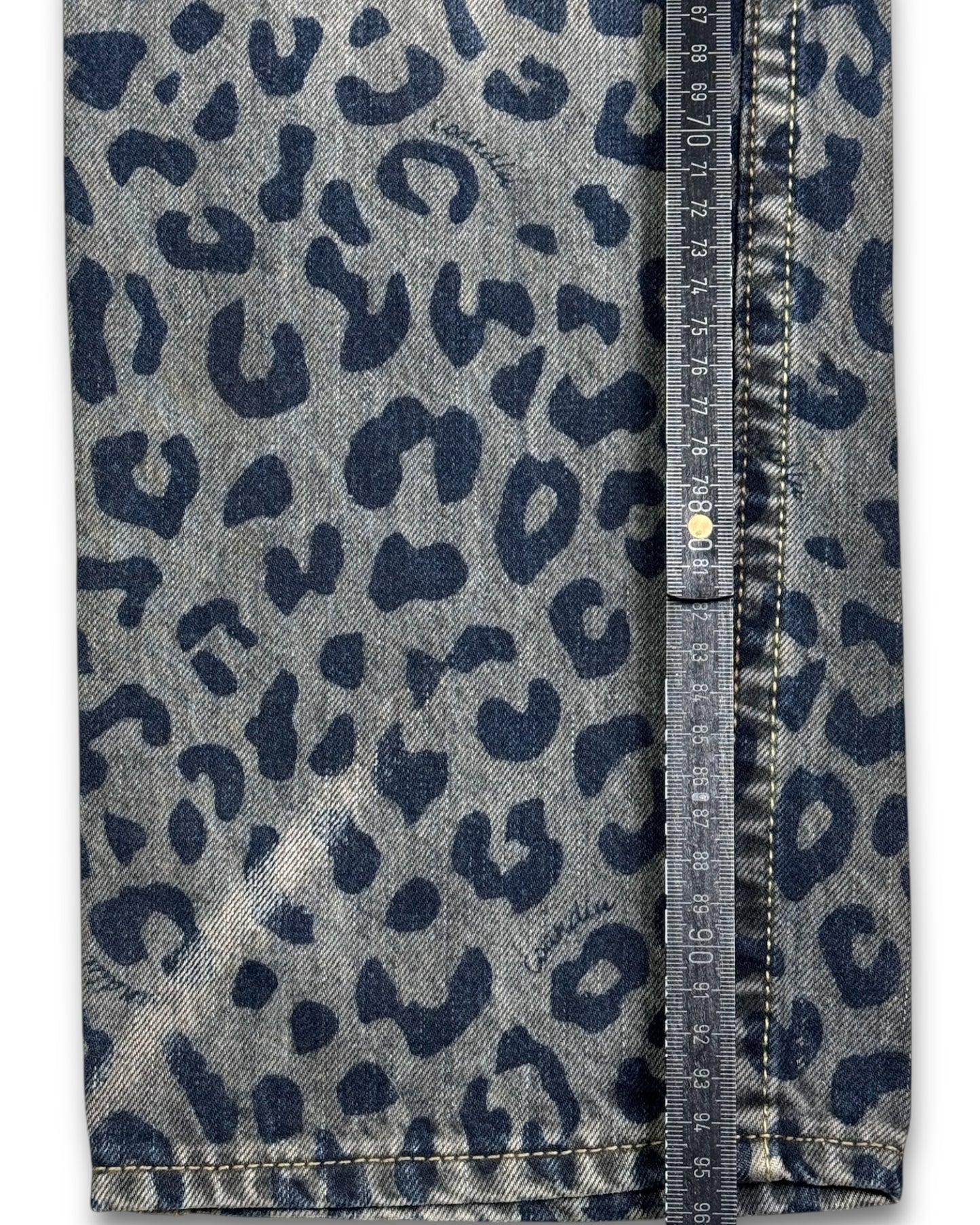 2000's Coandllu Straight Leo Print Jeans *rare 32x30 (M)