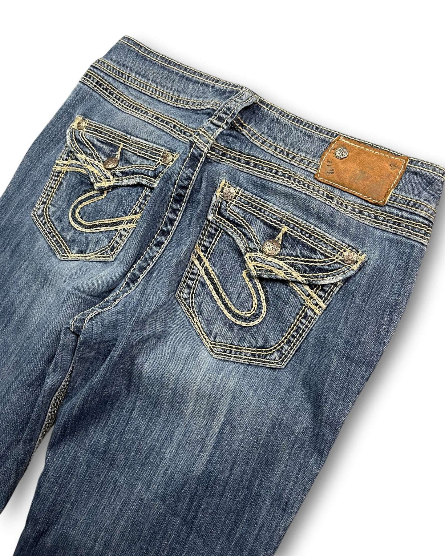 2000's Silver Low Waist/Bootcut Jeans Women's * W30 (M)
