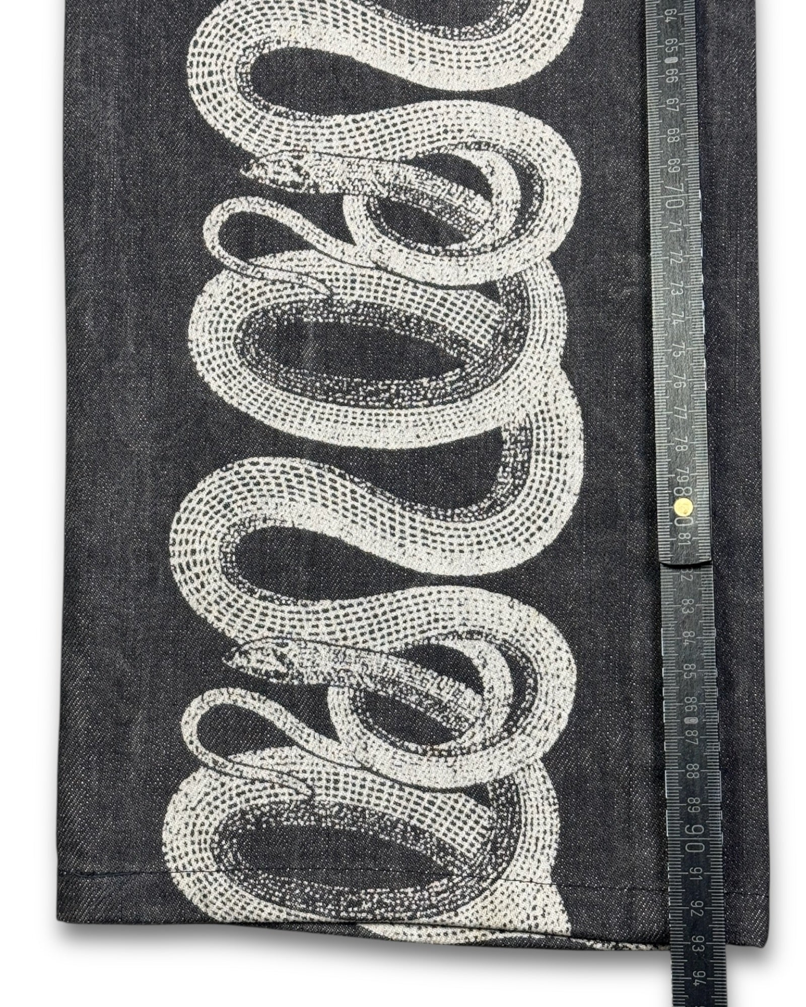 2000's Straight/Baggy Snake Design Jeans *rare 30x28 (M)