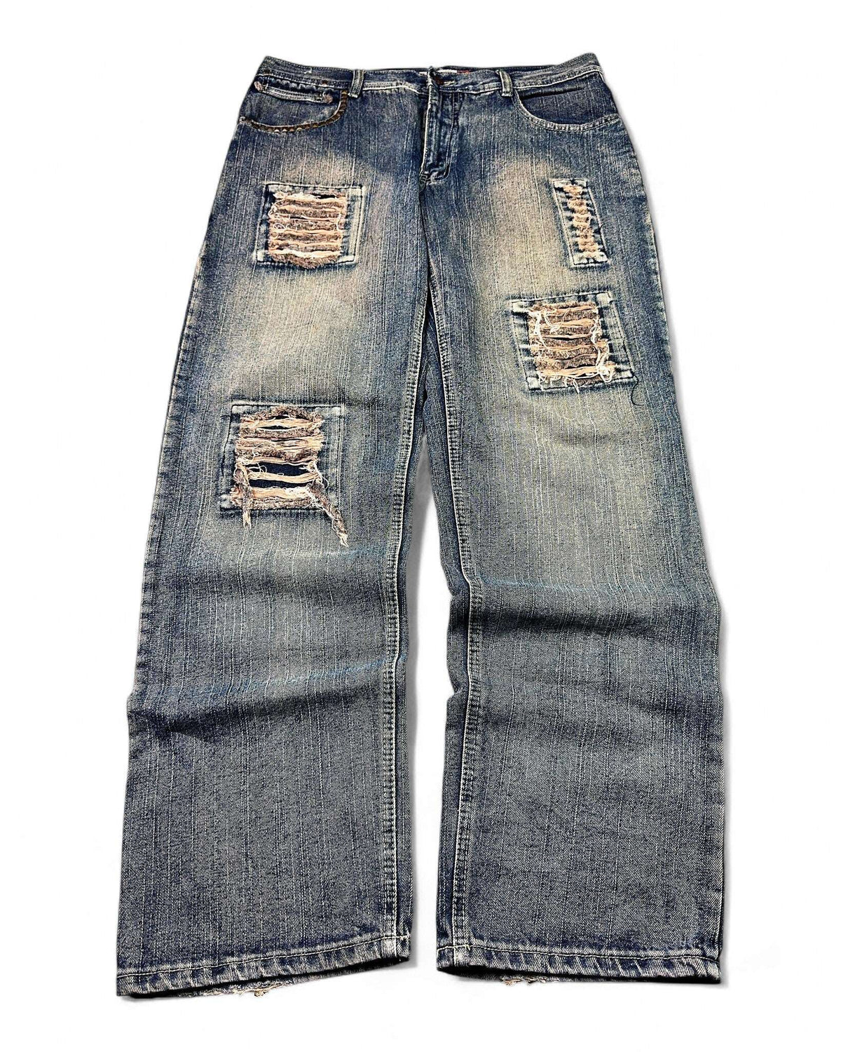 2000's Yellow Jucket King Japanese Archive Baggy Jeans *very rare 36x34 (XL)