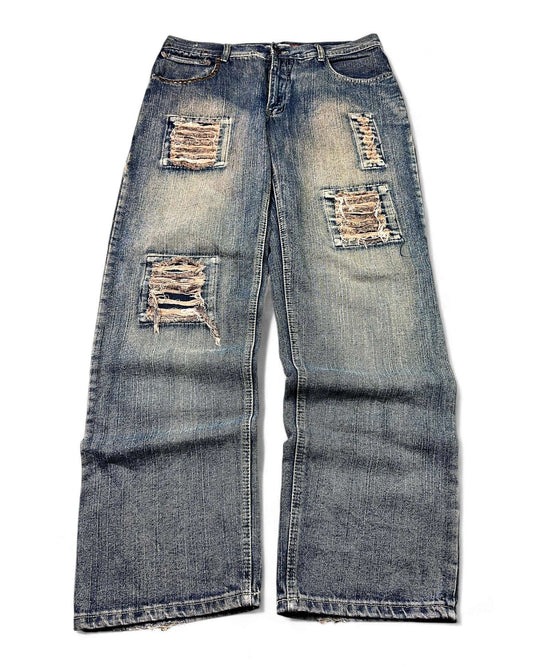 2000's Yellow Jucket King Japanese Archive Baggy Jeans *very rare 36x34 (XL)