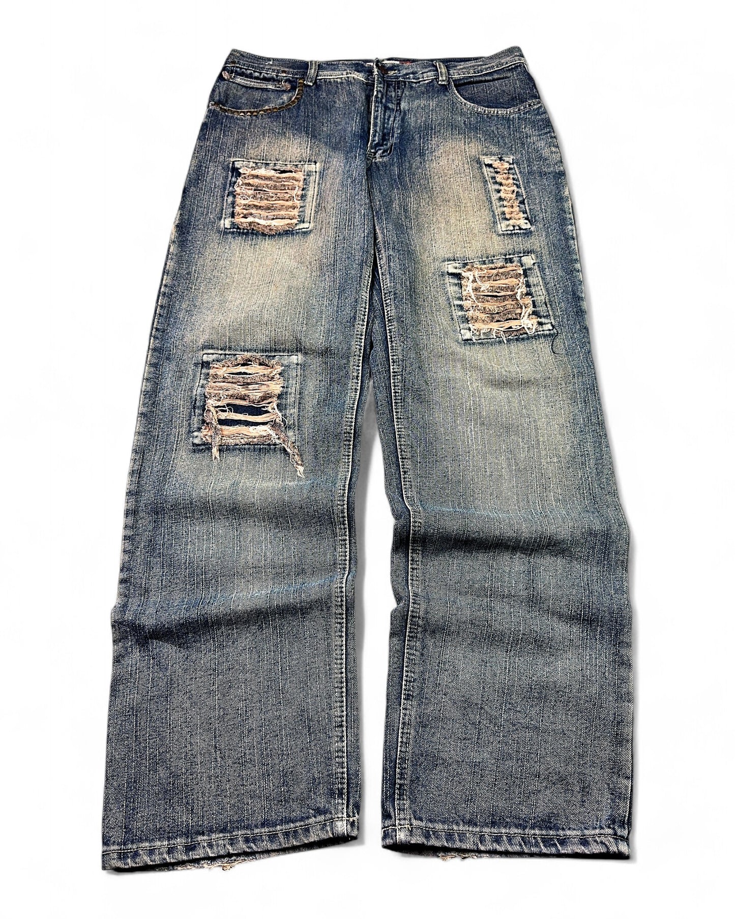 2000's Yellow Jucket King Japanese Archive Baggy Jeans *very rare 36x34 (XL)