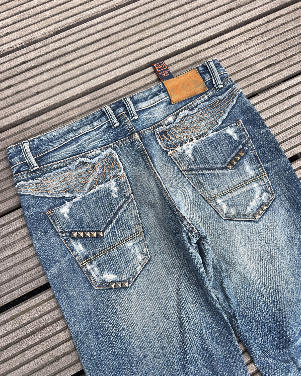 2000's Hatchkiss Denim Japanese Archive Baggy Jeans *very rare 33x30 (M)