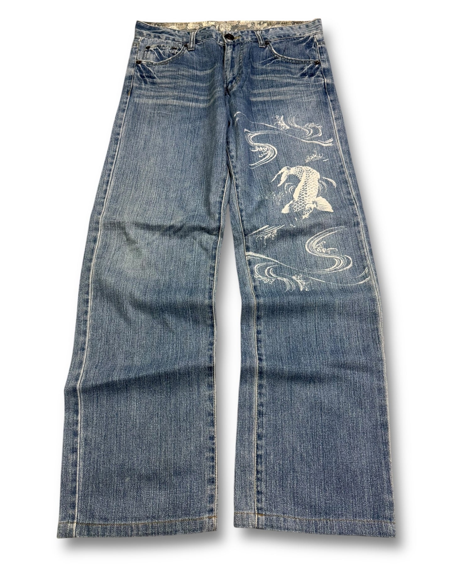2000's Straight Japanese Jeans *rare 30x30 (M)