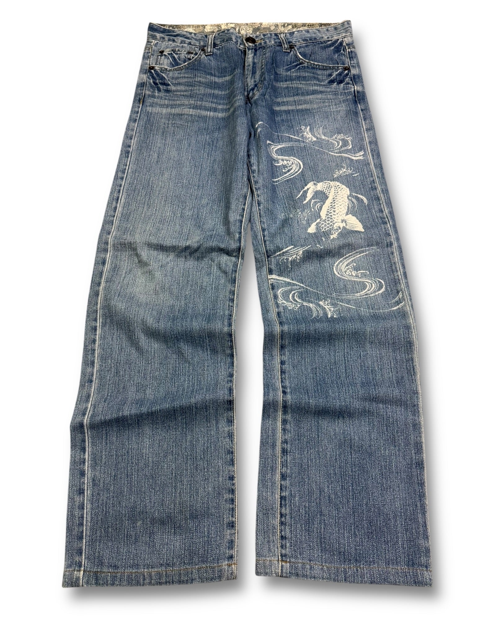 2000's Straight Japanese Jeans *rare 30x30 (M)